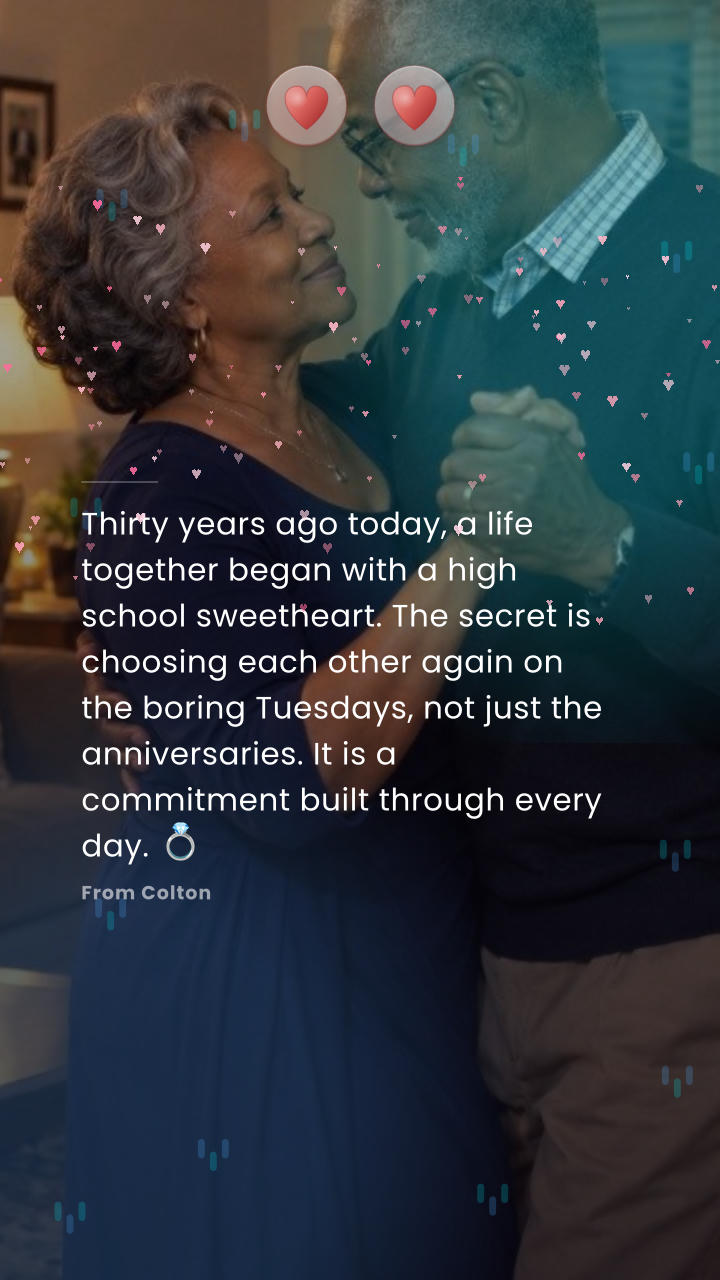 A public Caadit Moment: Thirty years ago today, a life together began with a high school sweetheart