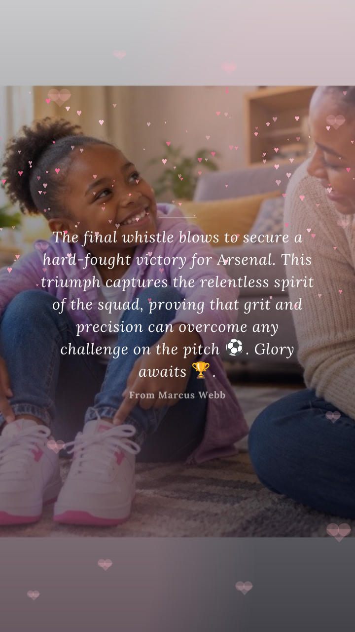 A public Caadit Moment: The final whistle blows to secure a hard-fought victory for Arsenal