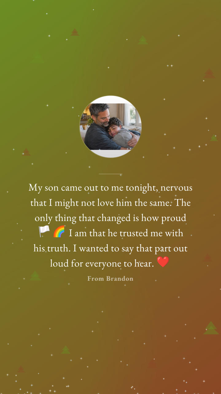A public Caadit Moment: My son came out to me tonight, nervous that I might not love him the same